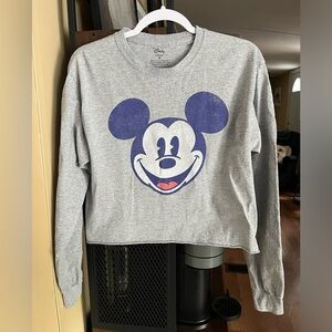 Disney Gray Mickey Mouse Sweatshirt top size medium women’s